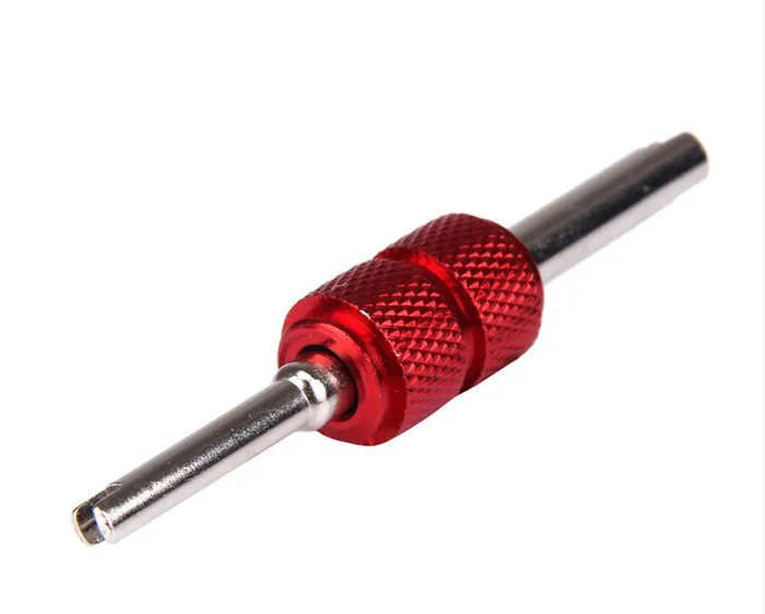 Hot Two-purpose Double-headed Car Air-conditioning Valve Core Key Threading Door Core Tool Tire Valve Core Disassembly Wrench