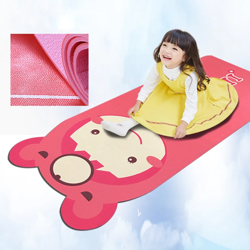 
Custom logo child eco friendly thick double layer natural rubber waterproof mat de yoga 