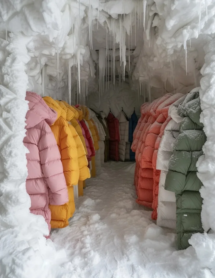 High quality wholesale custom winter fur collar down jackets for women fluffy real mink down