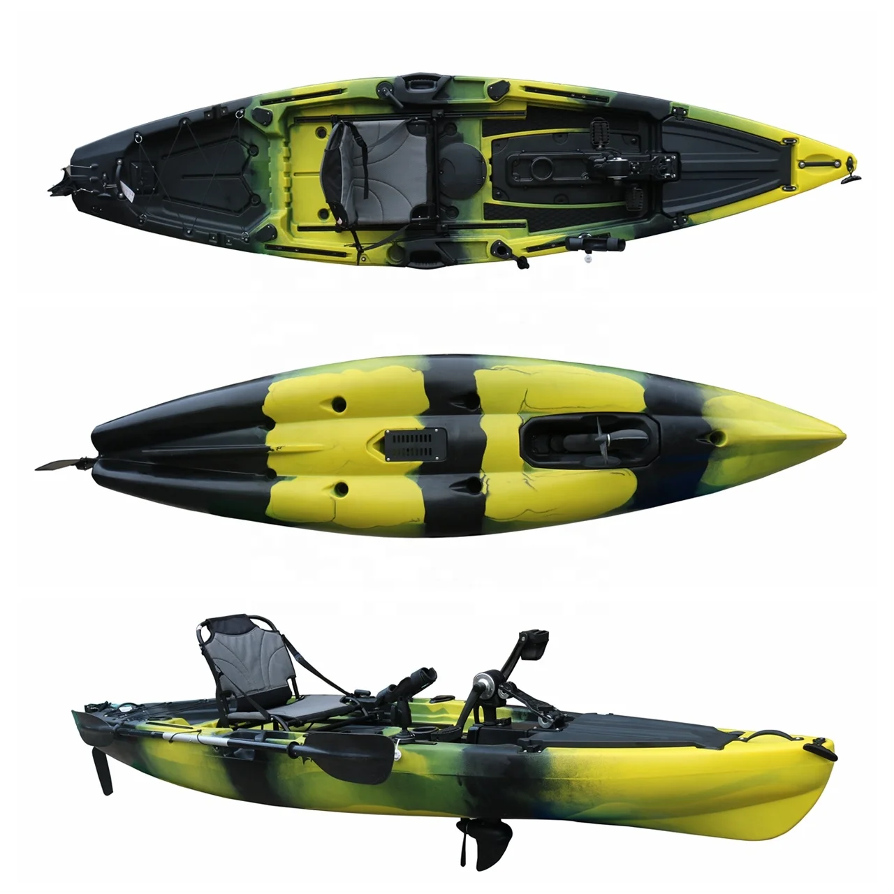Vicking 12 FT High Quality CE  Certificate Multicolor Single Person Fishing Pedal Kayak