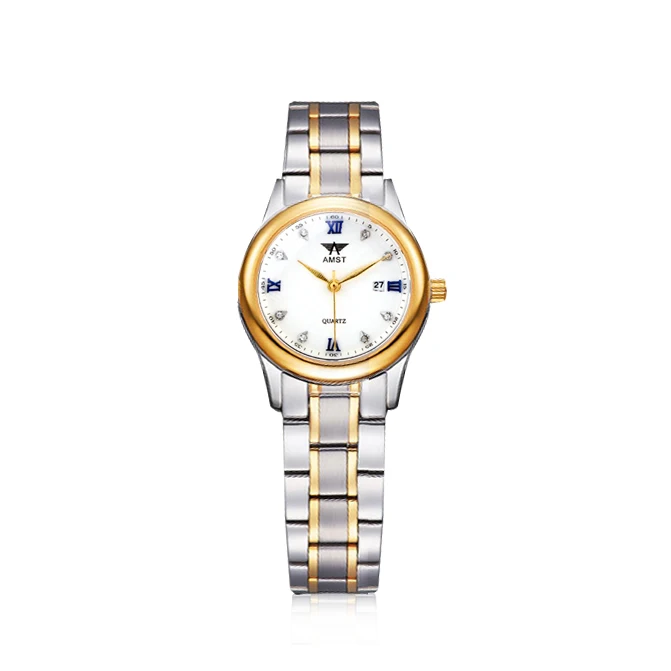 Luxury Quartz Couple Watches Gold Bracelet Wrist Watches Full Steel Fashion Creative Female Male Clock Gift For Women Men