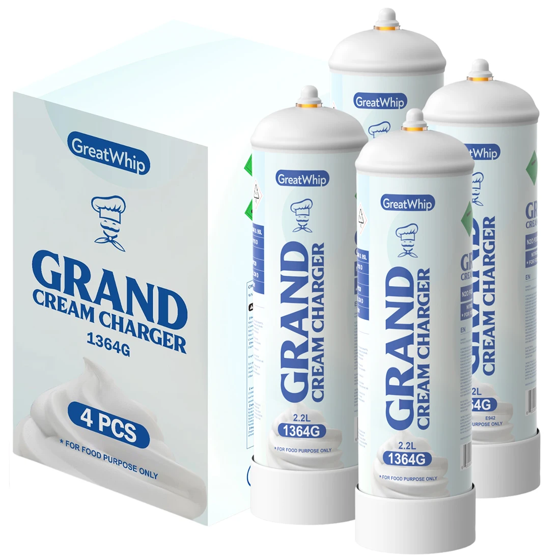 Greatwhip Dessert Tools Whip Cream Chargers Uk 2.2L Whipped Cream Charger