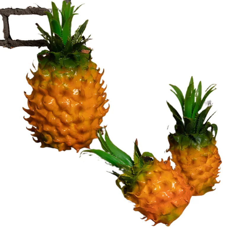 CXQD factory direct sales simulation of pineapple ornaments to enhance foam fruit model  shooting props home decoration