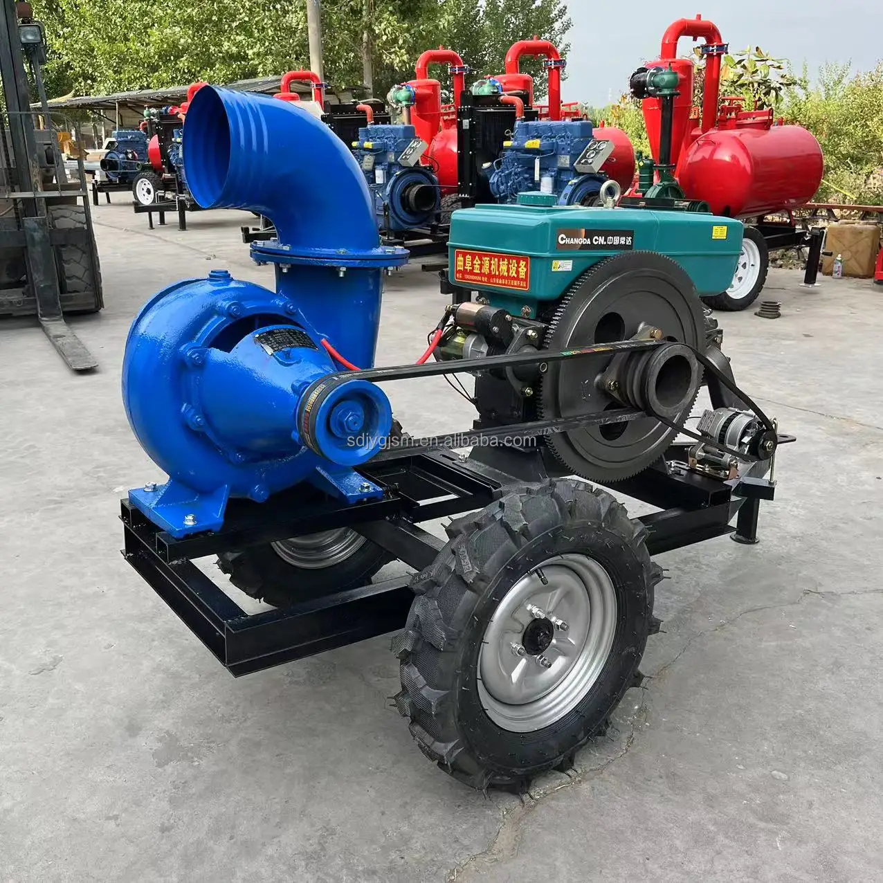 Fish pond pumping 6-inch water pump for farm irrigation with large diameter and high water output