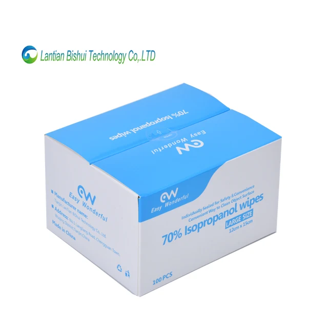Non-woven Sterile Pad 70% Isopropyl Alcohol Cleaning Wipes
