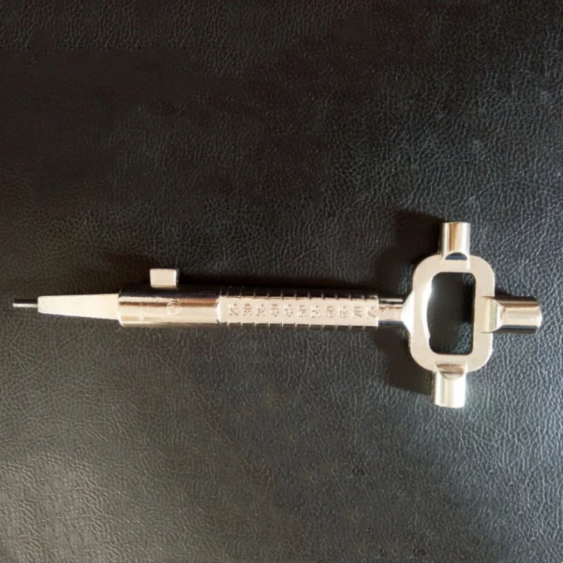 Silver Auto Car Repair Tool Multi-Purpose Cylinder Gauge Cam Turner Spindle Turner Locksmith Wrench
