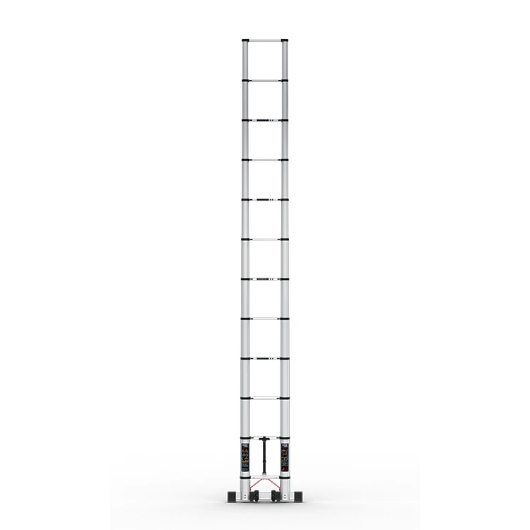 Home telescopic ladder stairs single straight aluminum alloy ladder folding telescopic aluminum extension ladder