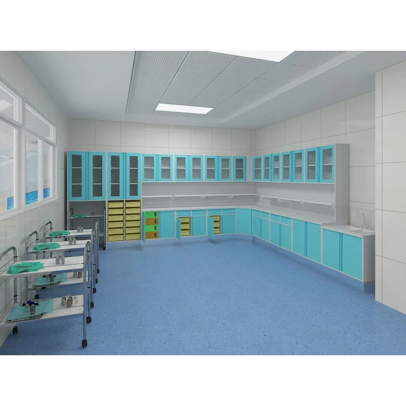 Hospital Furniture Wall Mounted Storage Cabinet Medical Surgical Tool Medicine Cabinet Combination