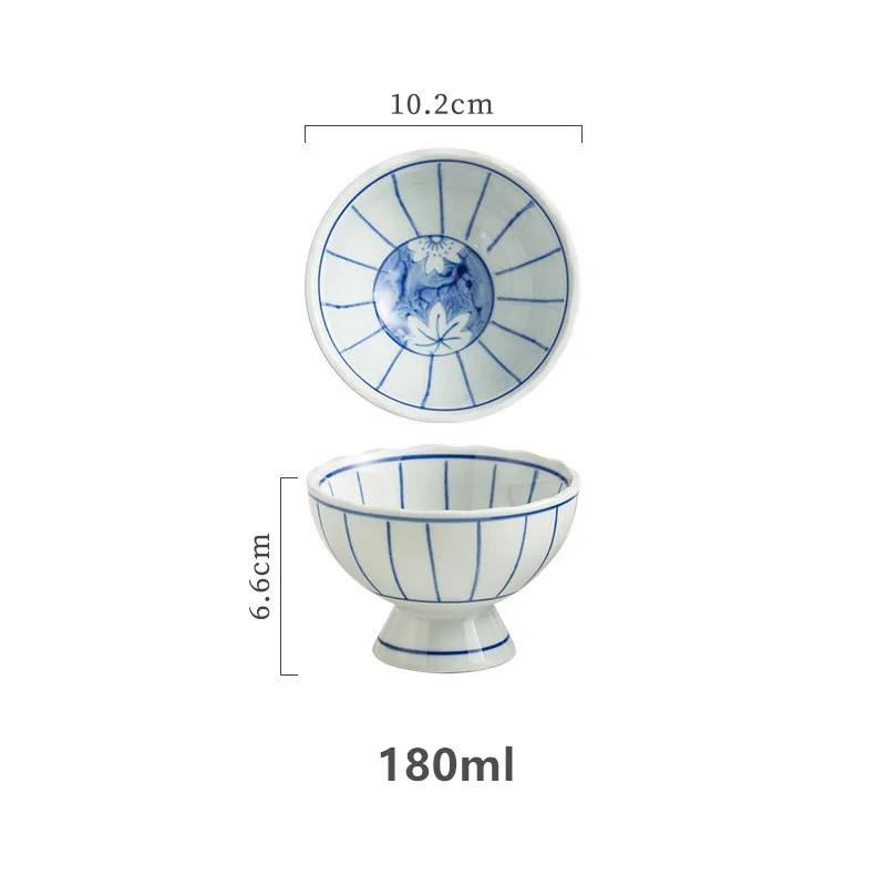 Harmony Home Decoration Lovely Ice Cream Vinegar Snack Underglaze Colored Ceramic Sushi Bowl