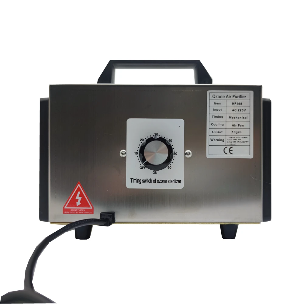 HF198 Ozonizer Ozone generator for Hospitals Clinics timer ozonizador fast shipping Ozone machine