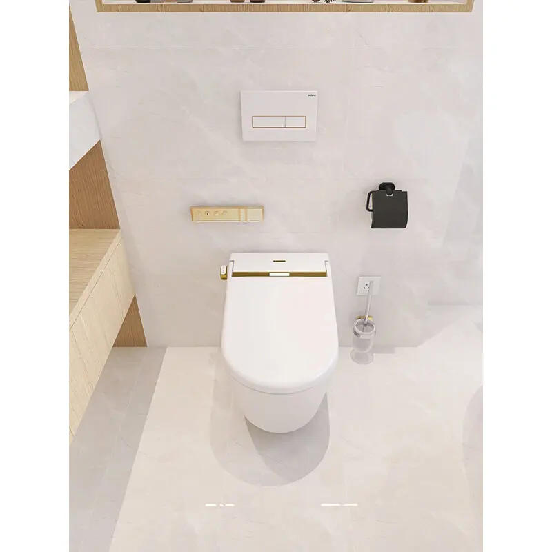 Wholesale Automatic Bowl Cleaner One Piece Ceramic Wall Hung Smart Flush China Bidet Toilet