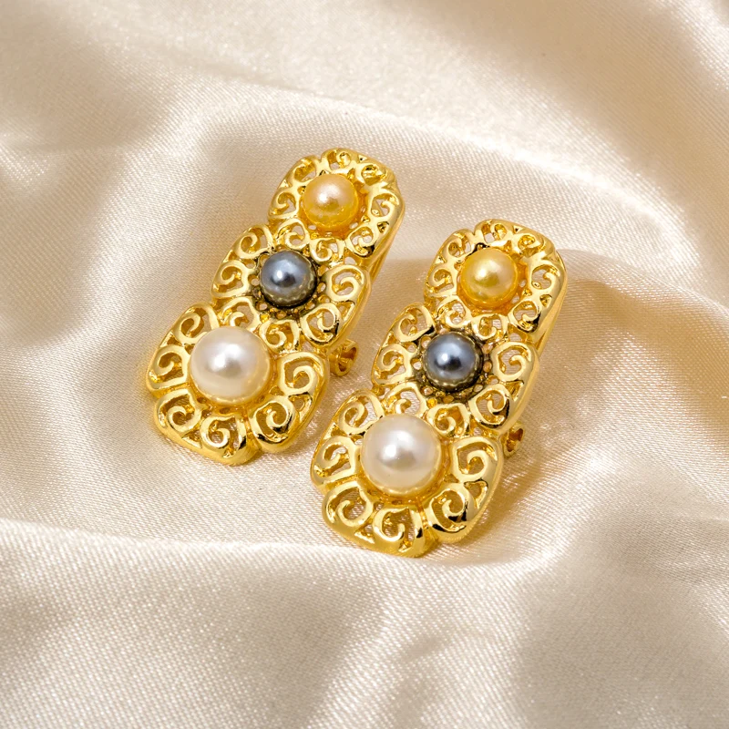 Luxury Jewelry 18 Karat Brazilian Gold Set African Manufacture Gold Plated Juwellery Jewelry Set