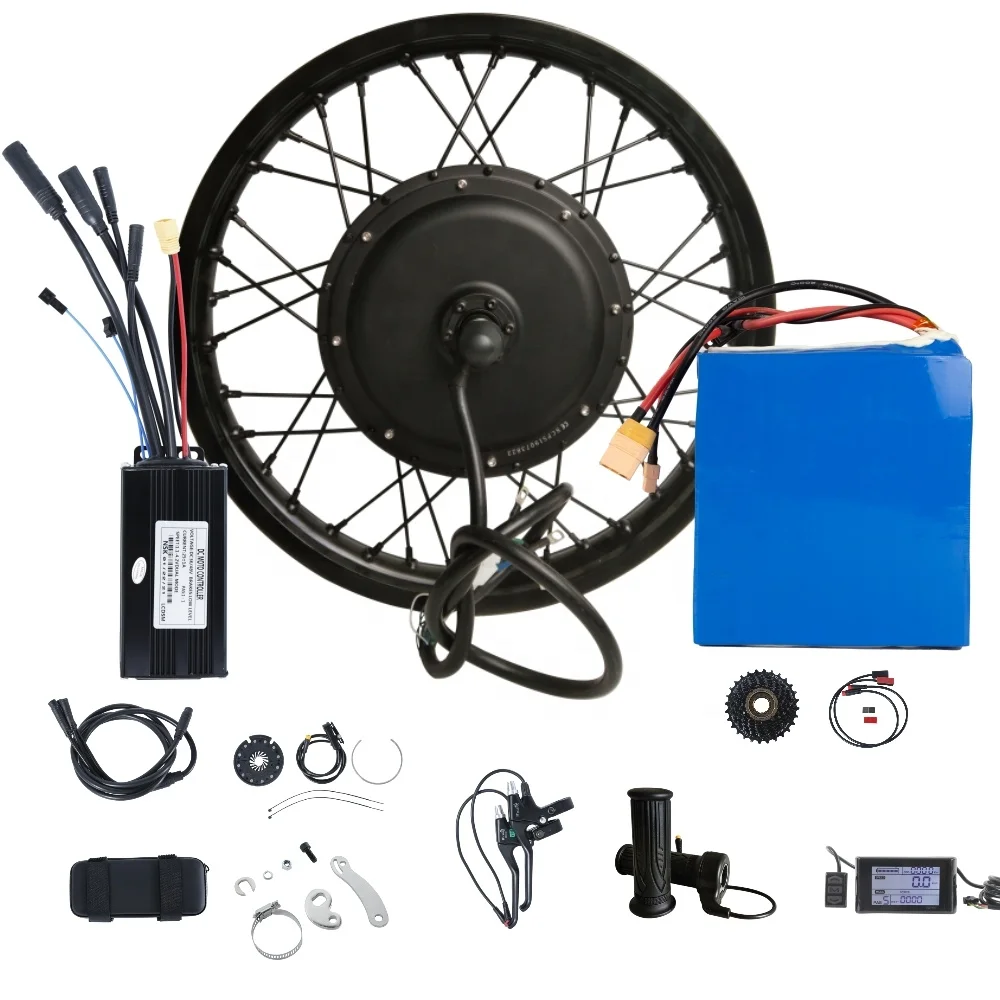 New Electric Bike Kit 72v 2000w 3000w/5000w/8000w Ebike Hub Motor Electric Bicycle Conversion Kits For Ebike