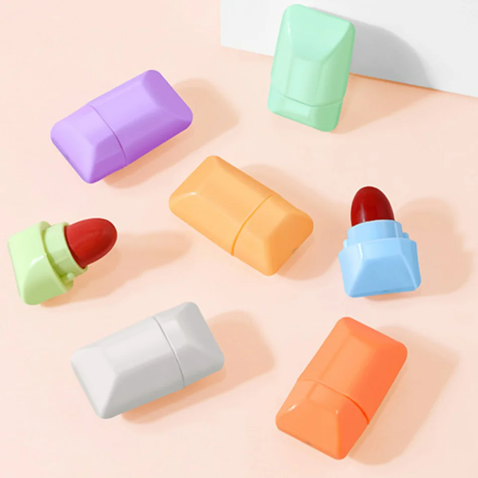 Mini Matte Lipstick 8 Multi Colors Kit Lip Stick Set Waterproof Candy Capsule Cosmetic Product Small Cute Velvet OEM Chemical 3G