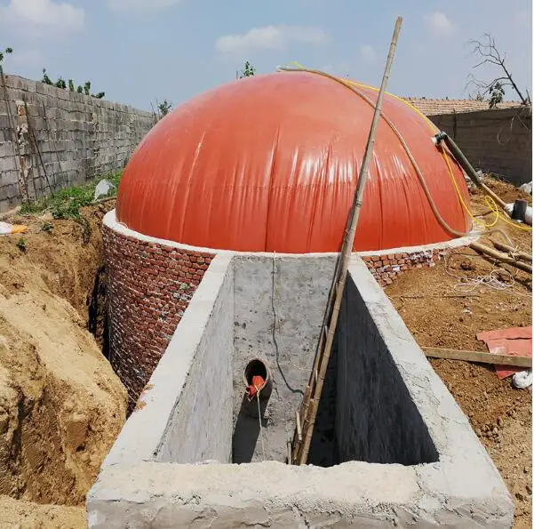 
Мягкий резервуар для биогаза с красной грязью 