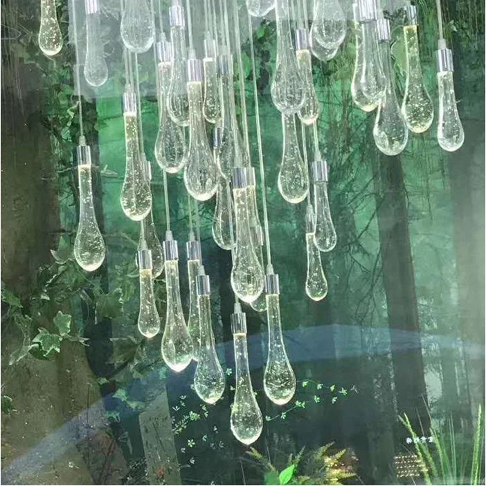 Wedding ceiling props drop chandelier wedding arrangement stage ornaments interior decoration lights acrylic lighting