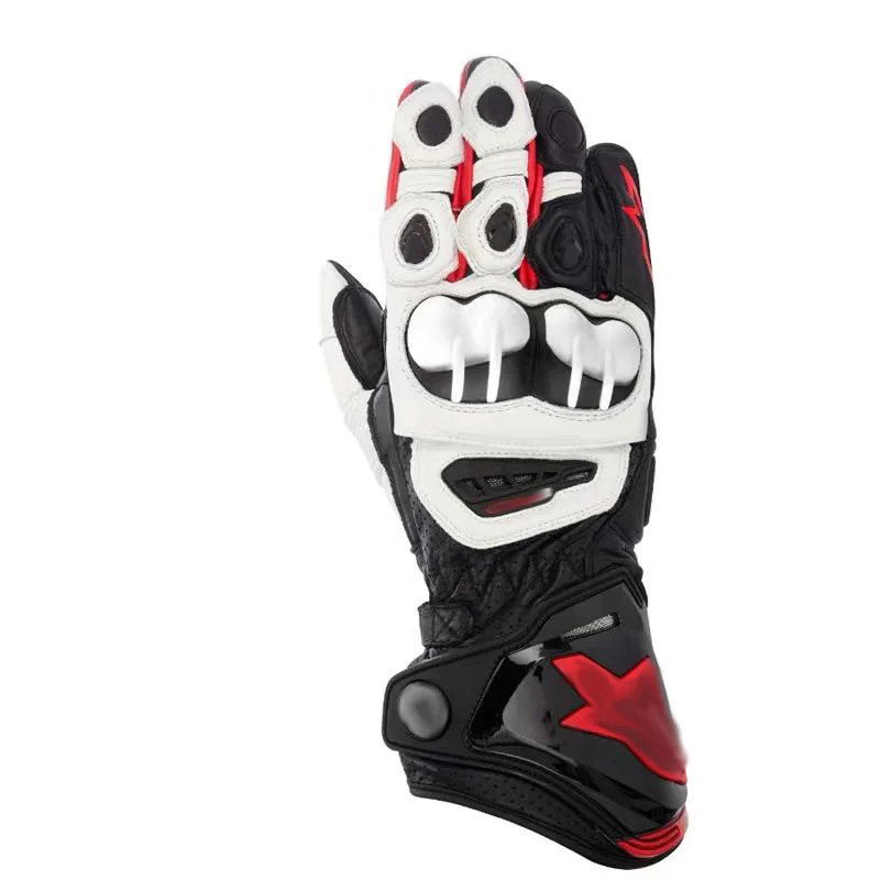long sports Motorcycle gloves, fashion, breathable, leather,mittens riding gloves, racing, outdoor riding