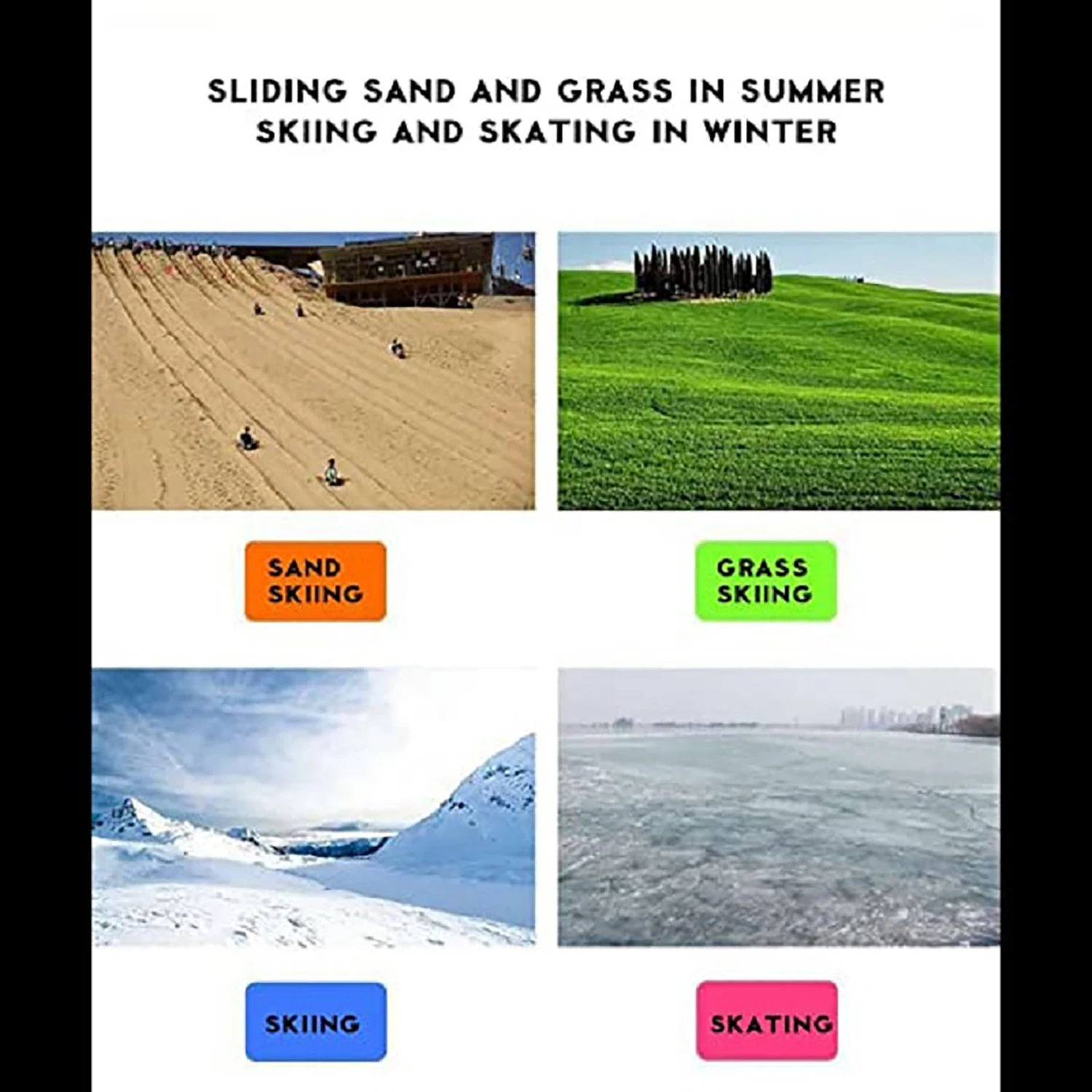 Lightweight Plastic Snowboard Sled Winter Toys