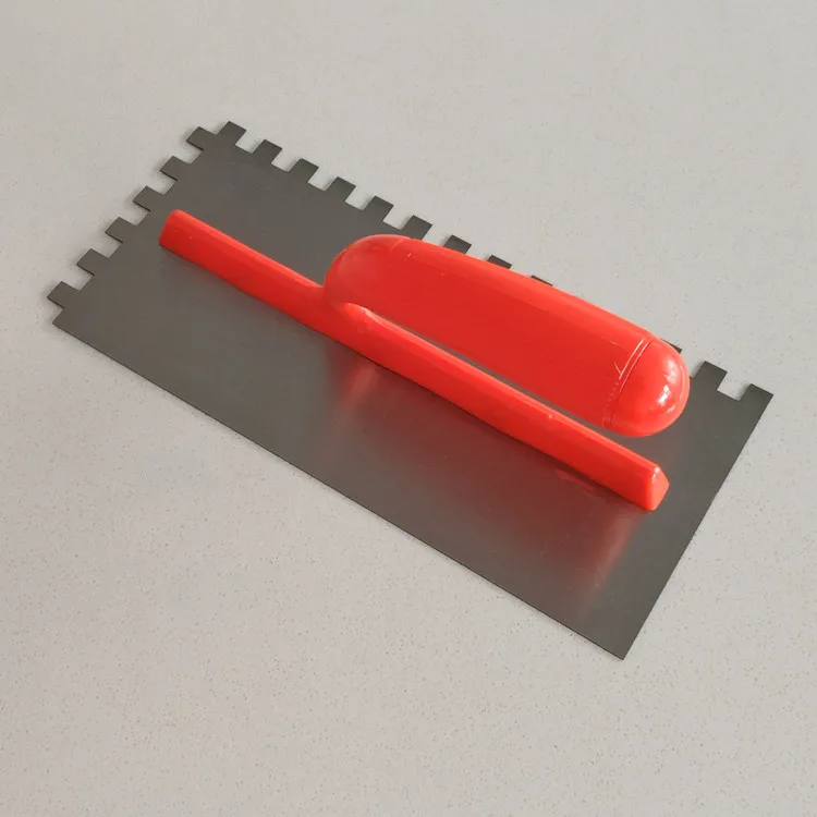 Красная пластиковая ручка Штукатурная шпатель с зубьями строительные инструменты
