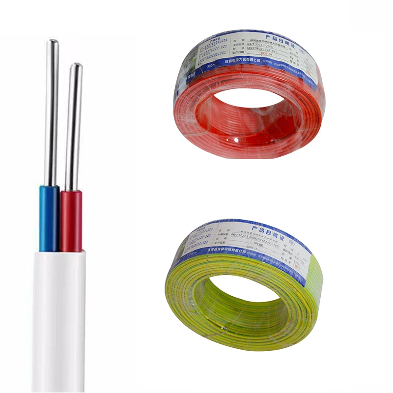 Electrical wire price 450/750V 2 3 core PVC insulated sheathed 2.5 4 6 10 sq mm solid conductor power flat BLVVB aluminum cable