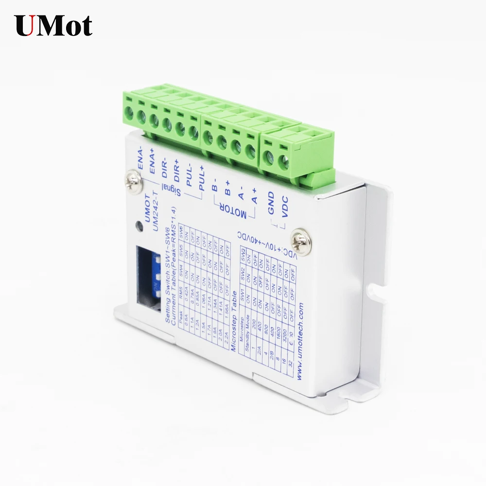 UM242 2-фазный шаговый мотор драйвер 0.2A-2.2A Мини Драйвер шагового двигателя для ЧПУ линейные направляющие движения системы