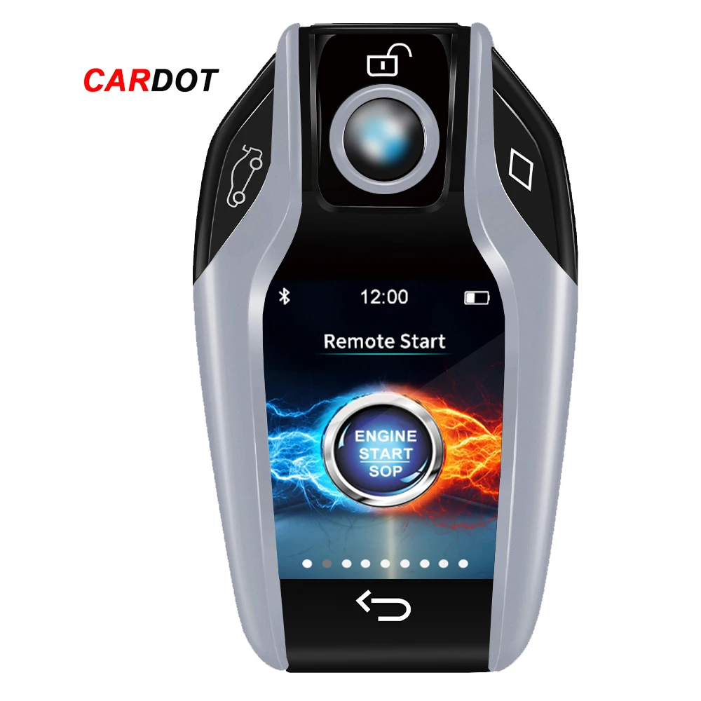 Cardot Smart Car key LCD liquid crystal display is suitable for all button start models Color silver/black/red/blue
