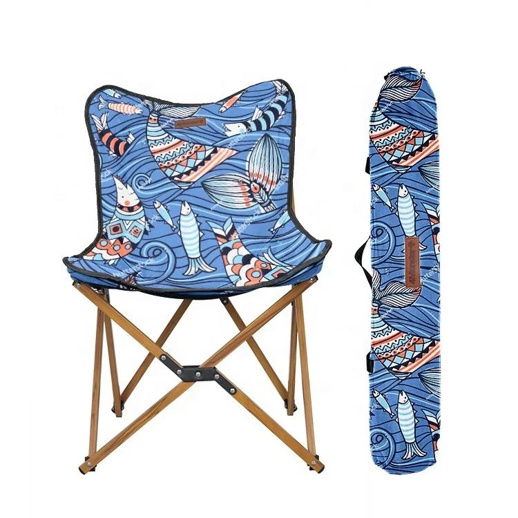 Outdoor Small Folding Metal Light Weight 600D  Oxford Cloth Adult Picnic Fishing Camping Beach Moon Chair