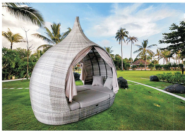 wholesale  KD outdoor pear daybed furniture