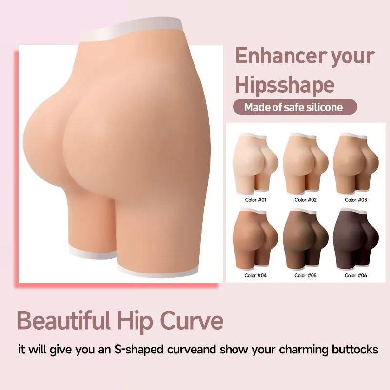 silicone buttock fake boobs silicone panties Plus Size Bodysuit Shapers Butt Lifter Silicone butt and hips breast form for women
