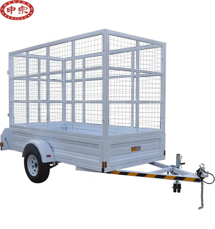 high quality best selling cage galvanized trailer car trailer