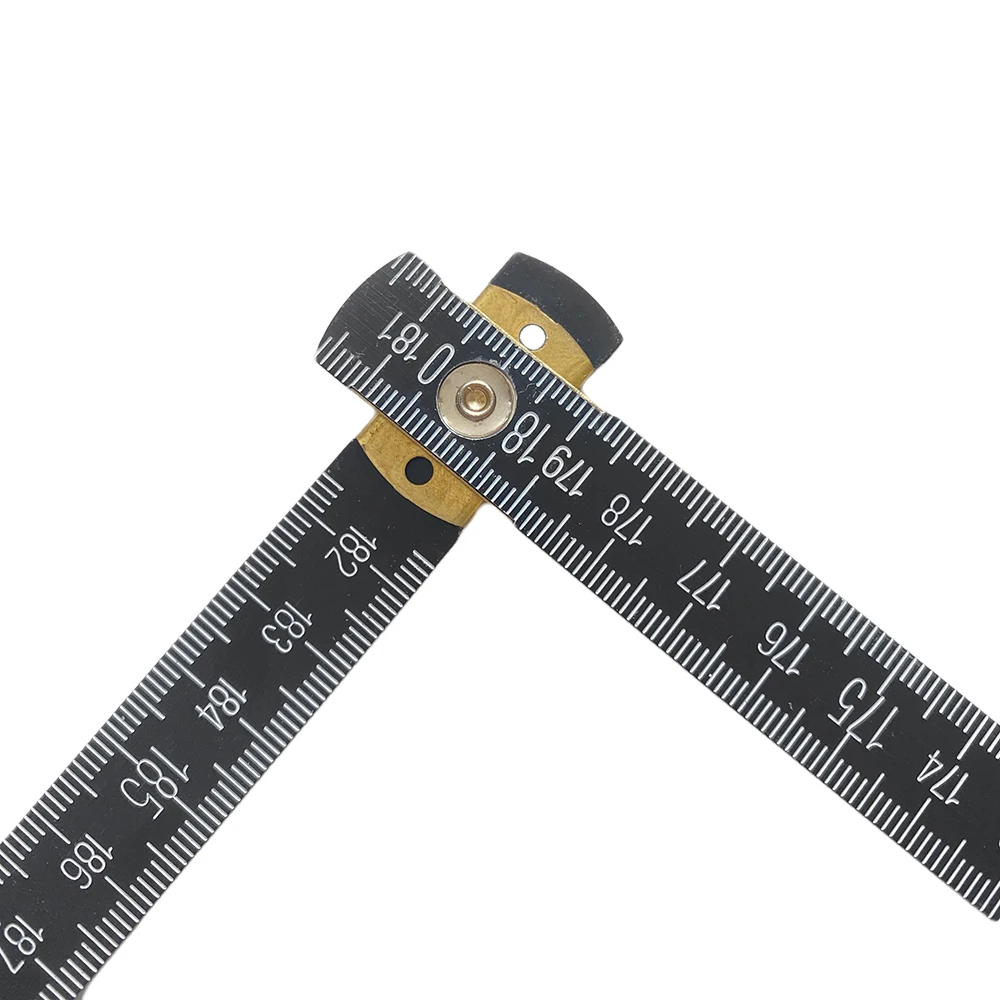 Aluminum Alloy Folding Ruler 1m 5 Folds/2m 10folds Folding Ruler 200cm Folding Ruler With Logo