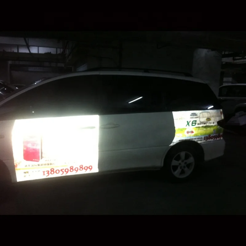 Светоотражающий гибкий баннер из ПВХ для рекламы