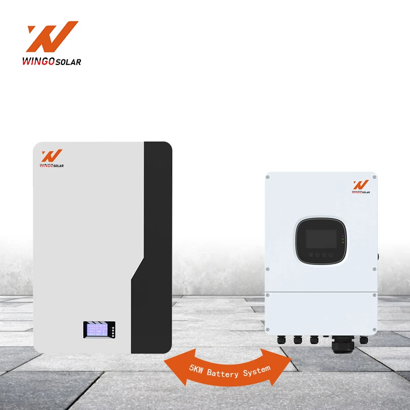 Wingosolar все в одном солнечная энергетическая система 51 2 В 5 кВтч 10 инвертор и литиевая батарея для домашнего