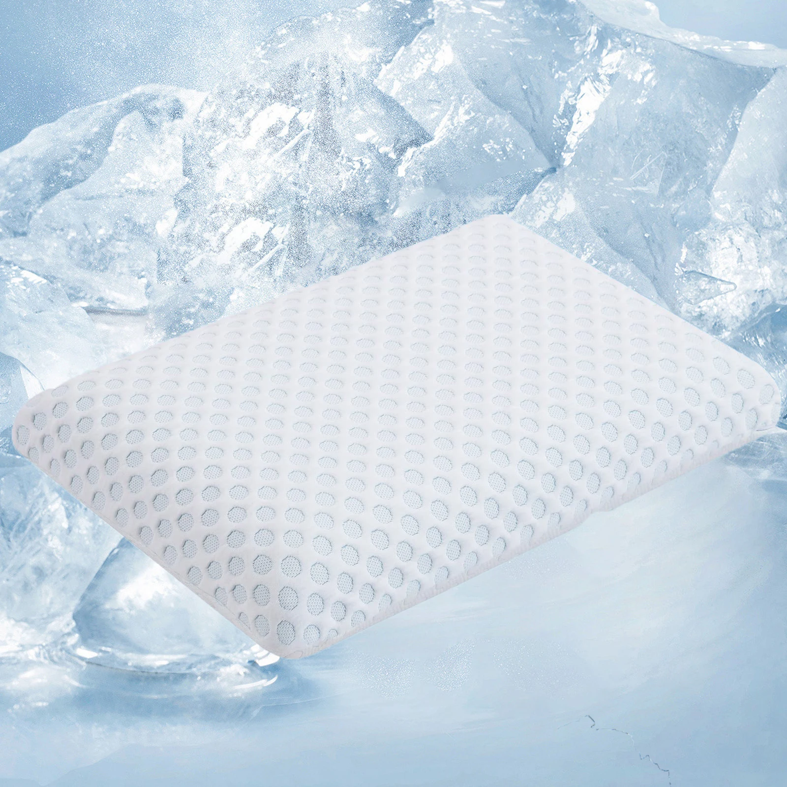 Soft Custom Size Logo Comfortably Quality Sleeping Healthy Bamboo 350Gsm Shredded Memory Foam Neck Bed Pillow For Bedroom