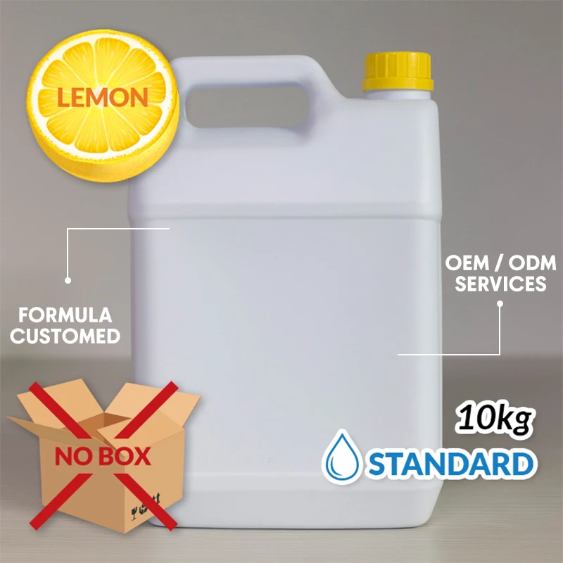 OEM Standard Lemon Bleaching Liquid 10kg Regular without CTN Factory Price Fresh and Clean Bleach