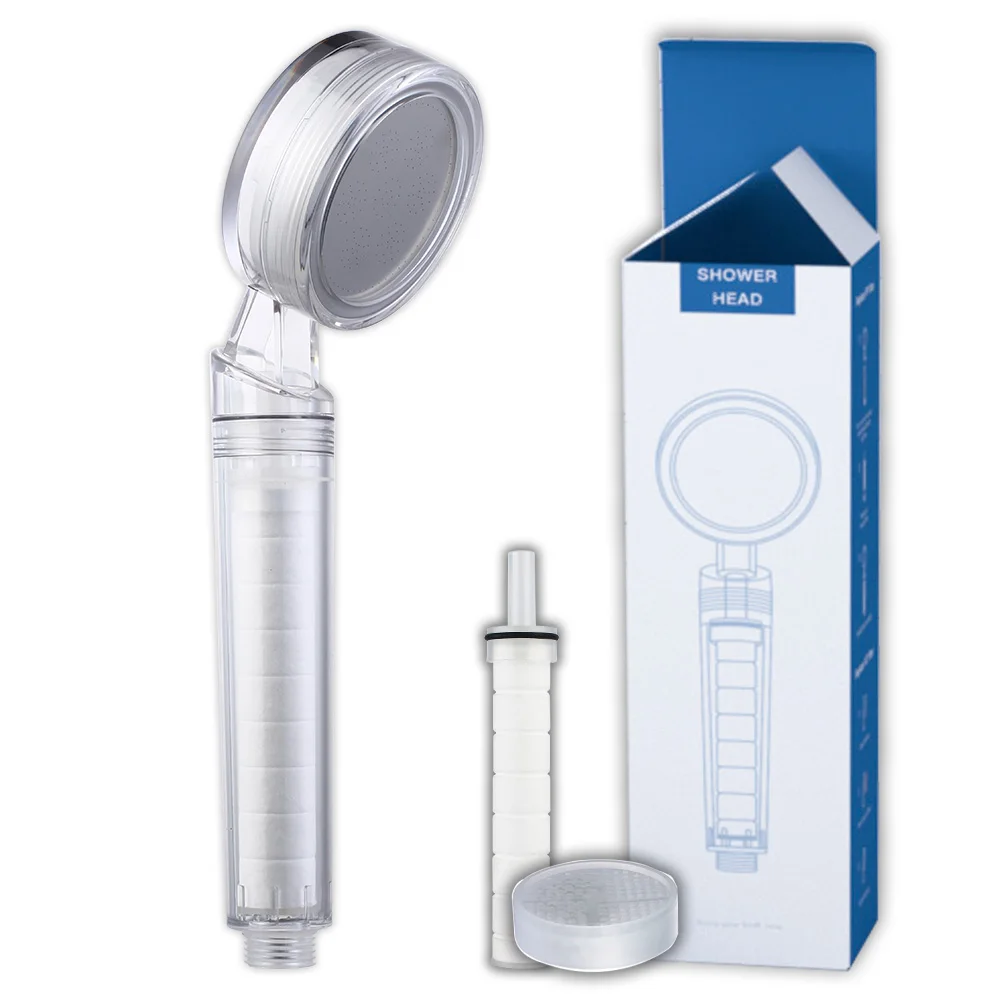 Factories Modern High Pressure Handheld Spa Ionic Filtration Shower Head With Ion Filter
