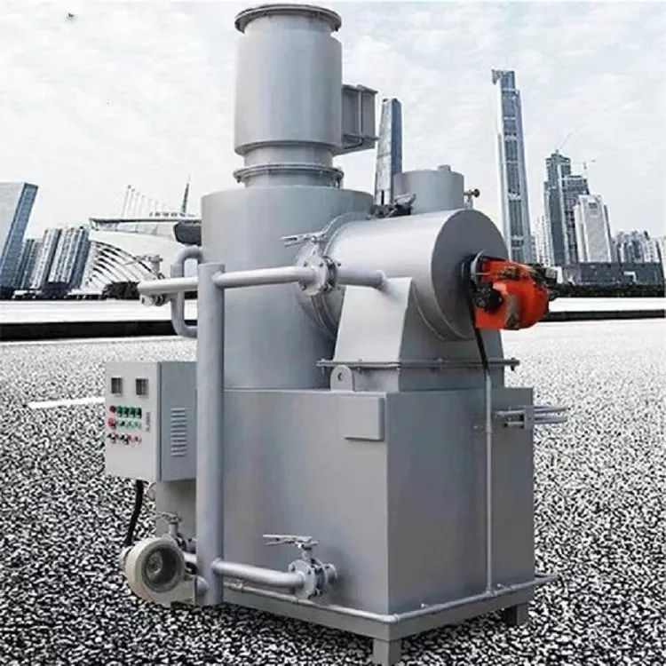 innovative incinerator medical waste incinerator   No smoke paper waste garbage shredder incinerator for sale