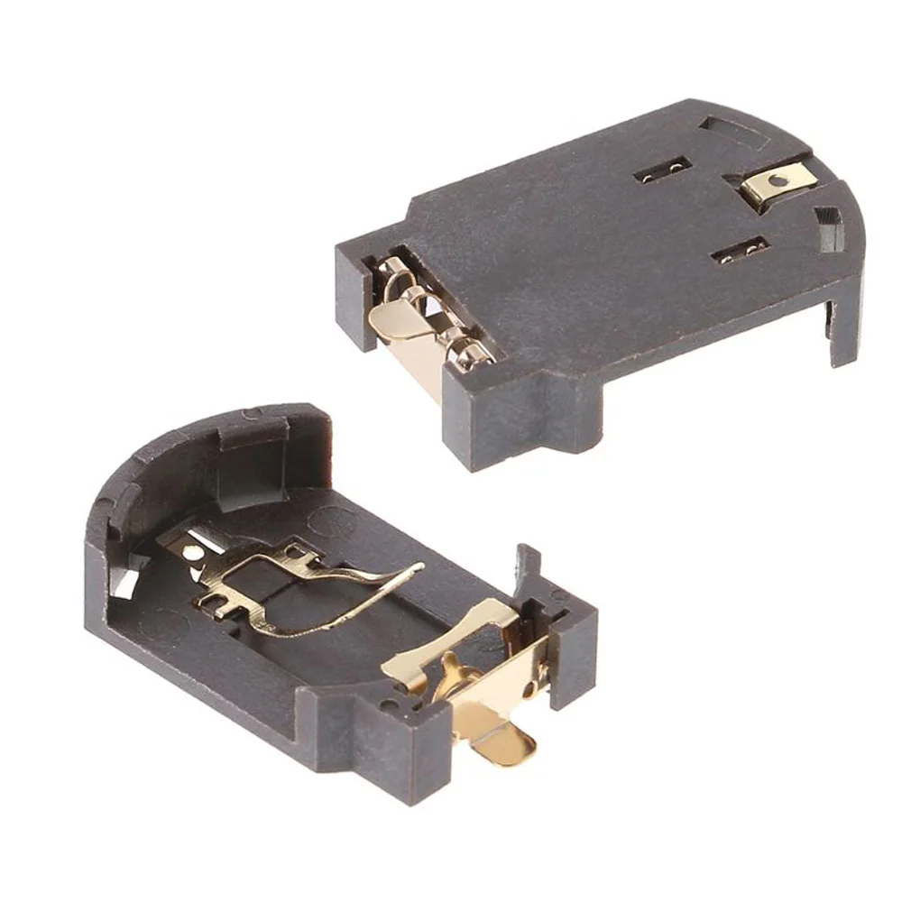BS-8 CR2032 CR2025 3V Gold-plated button battery holder SMD Battery Box Socket Case