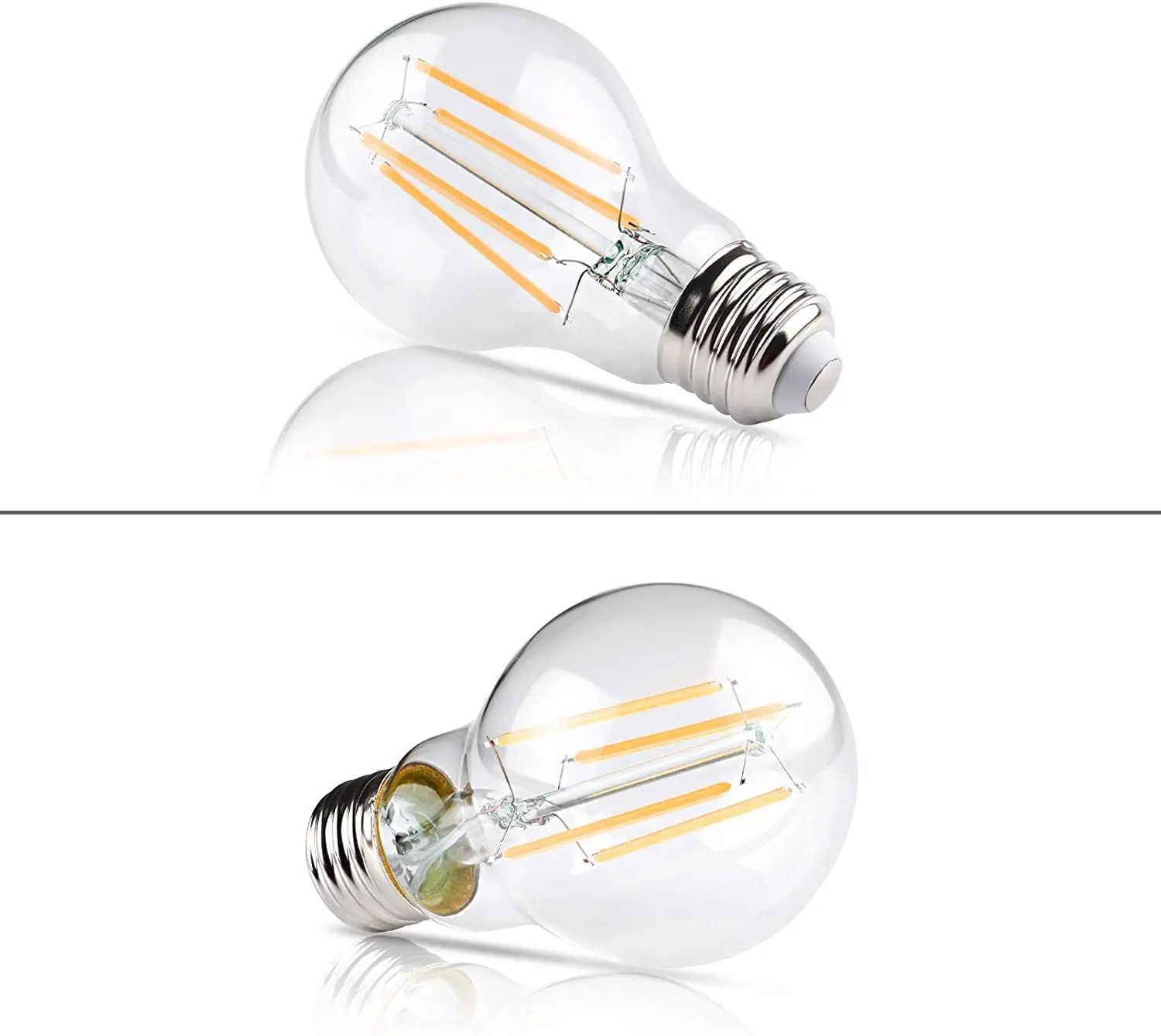 factory wholesale vintage led edison pendant dimmable 2w 4w 6w 8w filament bulbs A60 equivalent 60W e26 e27 b22 base