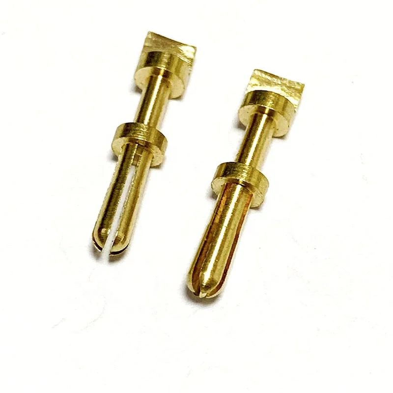 Professional Solid terminal connector lugs pin type contact plug brass terminal pins male female probe pin