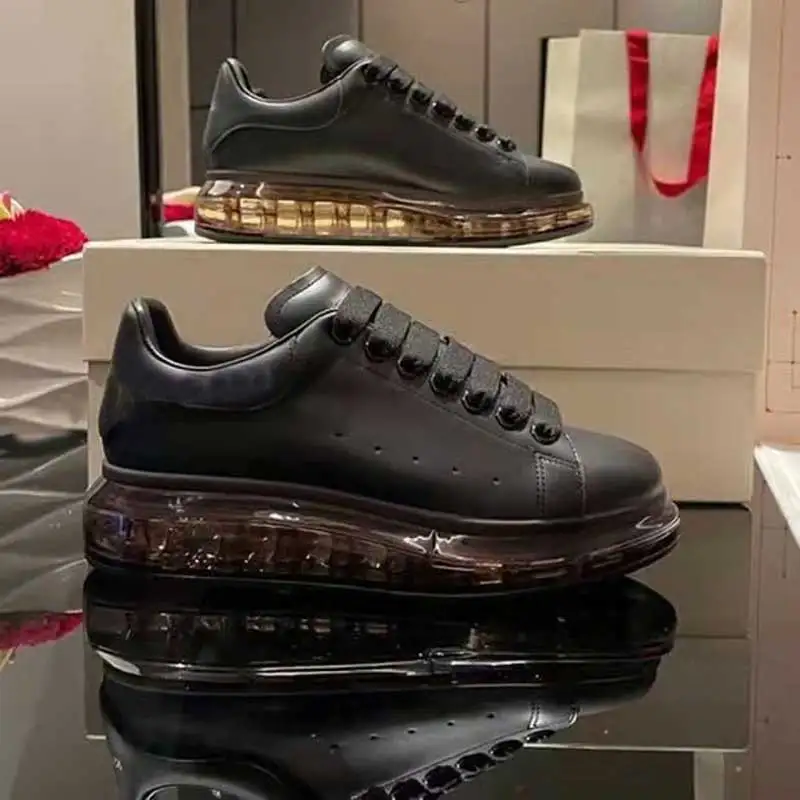 Original Designer Sneakers Famous Brands Transparent Air Soles Zapatos Deportivos Stock De Chaussure Hommes Leather Luxury Shoes