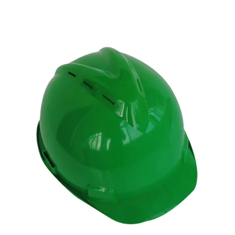 V SHAPE REINFORCED HDPE HELMET WITH BREATHABLE HOLE AND EARPHONE HOLE CONSTRUCTION WORKER PROTECTION HARD HAT