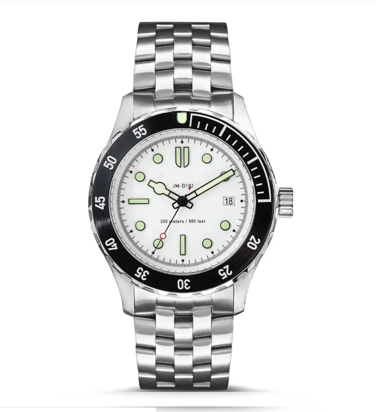 Blue dial steel case movement 300m diver watch automatic for men