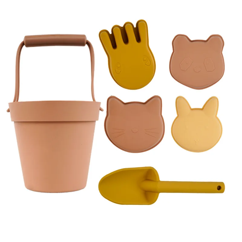 Beach Accessories for kids children toys Sand Toy Molds Baby Water Play Toddler Outdoor Pool Summer silicone beach toy set