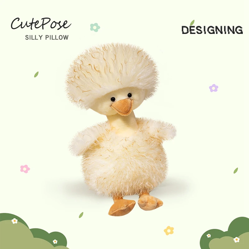 New Product Ideas 2024 Stuffed Animals Toys Hot Sale Low MOQ Duck Plush Toy, Customize Stickers  Duck Toy
