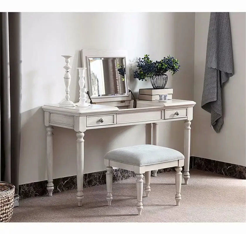 Italian solid wood oak dressing table Custom furniture