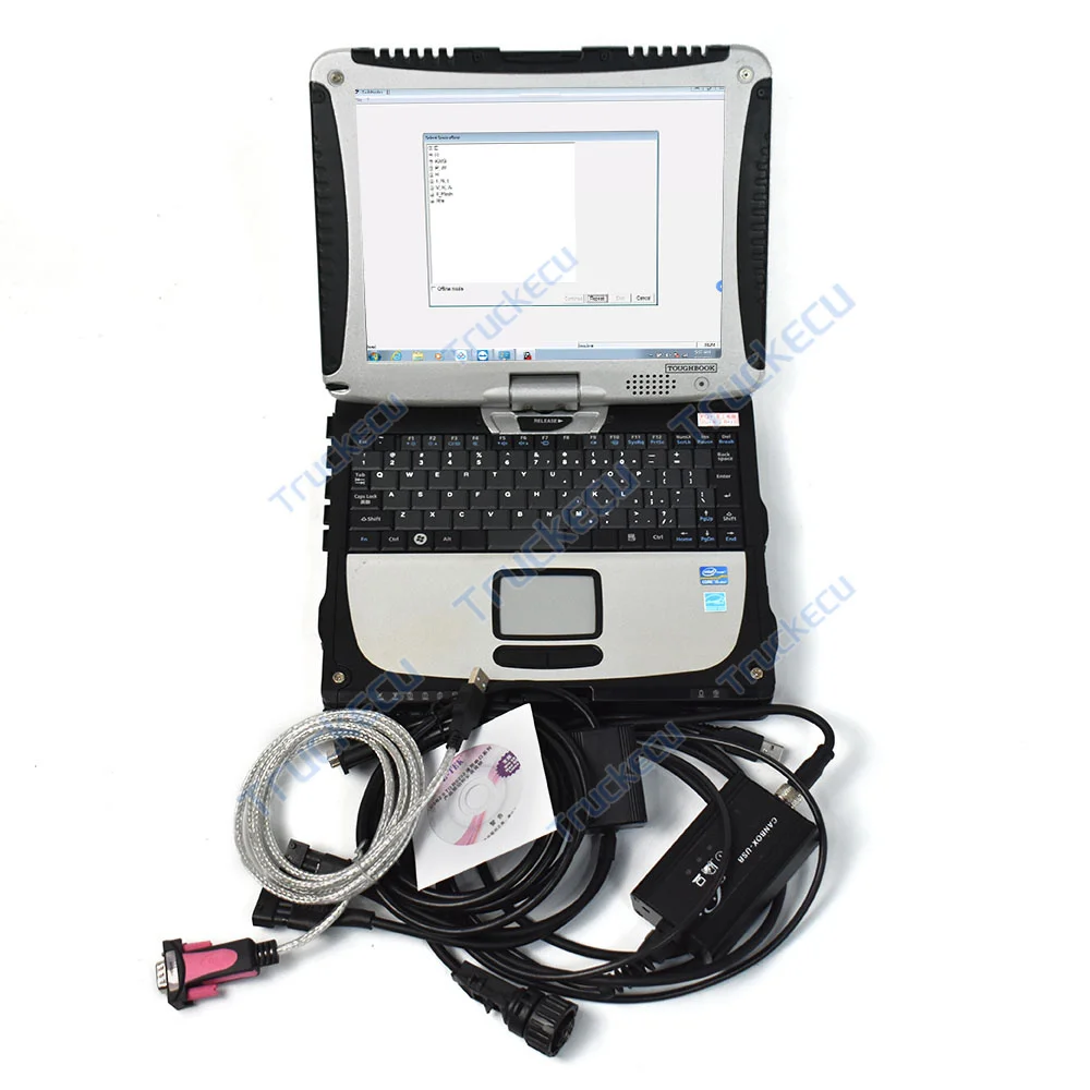 Linde canbox Diagnostic tool ,Linde forklift Diagnostic scanner Linde doctor forklift Diagnostic tool +Toughbook CF19 laptop
