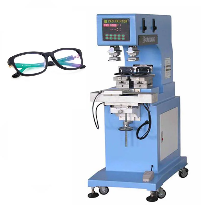 semi-automatic shuttle pad printer 2 Color pad printing machine for spectacle