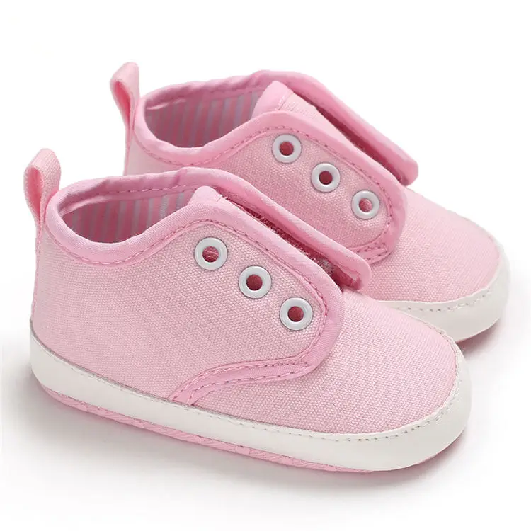 Wholesale canvas casual sport sneakers boy and girl soft sole toddler shoes