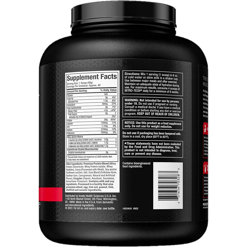 Wholesale Optimum Nutrition Whey Protein Milk Chocolate Powder Vegan Dietary Supplement Supplier Sports Fitness Health